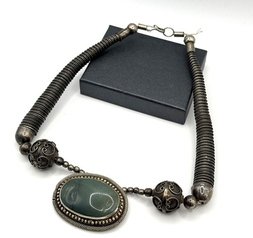 Vintage ethno statement kette - ethno, statement-kette
