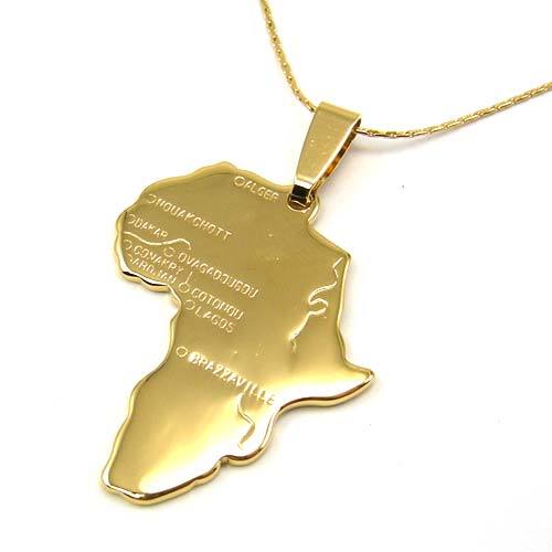 Gold afrika halsketten - gold,