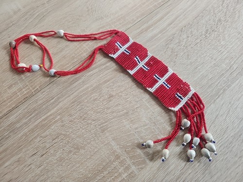 Afrikanische halskette mit - afrikanische,