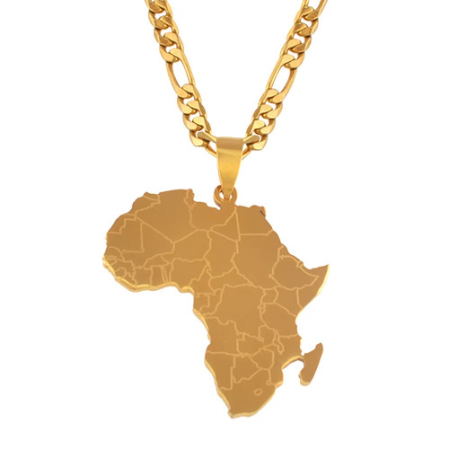 Halskette anhänger afrika - halskette,