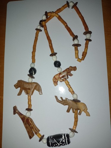 Vintage ethno africa holzkette - ethno,