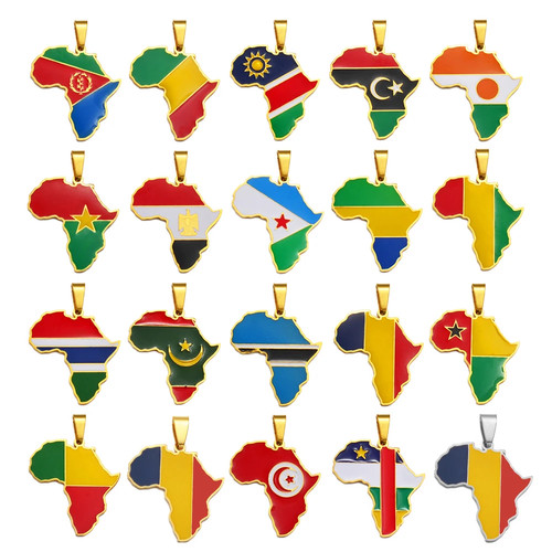 Afrika karte anhänger - karte,