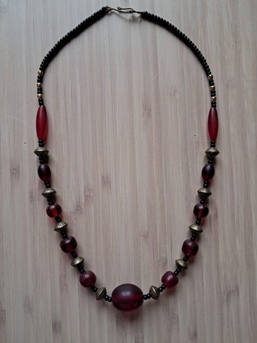 Kette afrika boho tribal glas - kette,