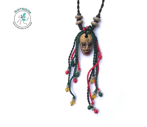 Anhänger maske afrika jamaika - maske,
