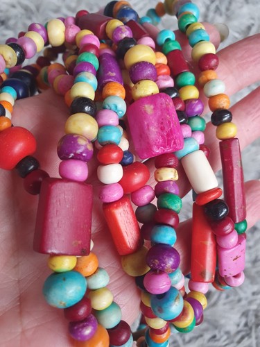 Halskette collier afrika - halskette,