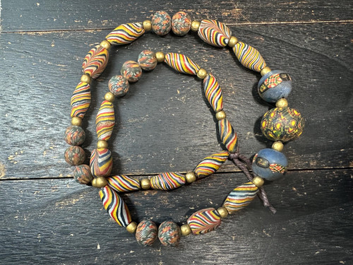 Afrikanische krobo glasperlen - krobo,